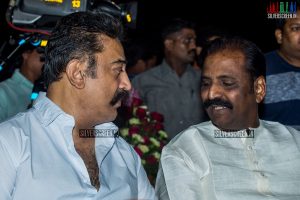 Kamal Haasan and Vairamuthu at Thoongaavanam Audio Launch