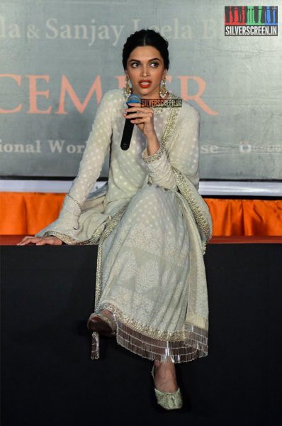 Deepika Padukone at Bajirao Mastani Movie Promotions