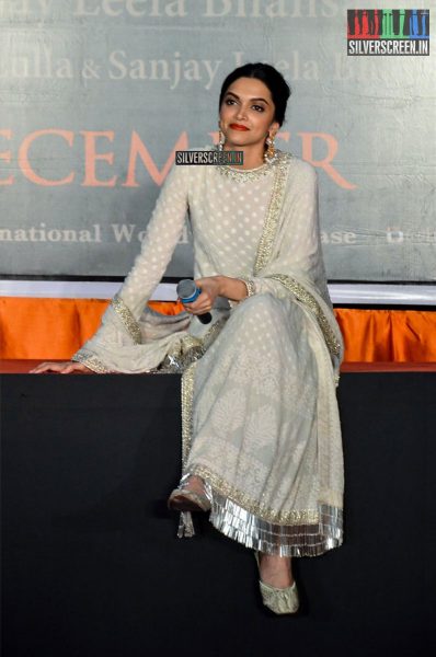 Deepika Padukone at Bajirao Mastani Movie Promotions