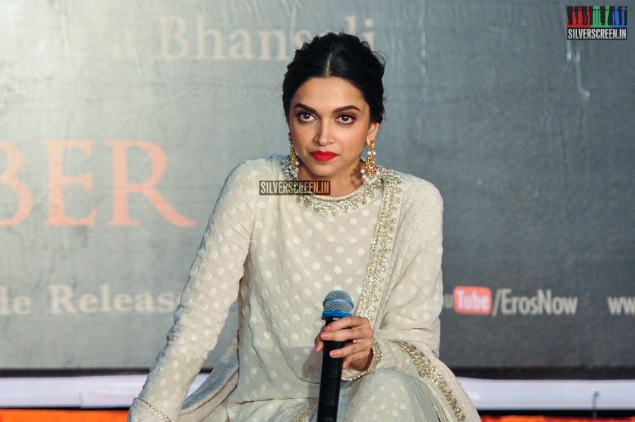 Deepika Padukone at Bajirao Mastani Movie Promotions