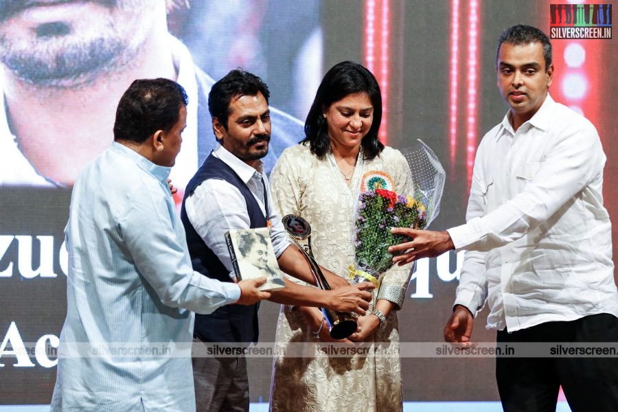 Juhi Chawla and Nawazuddin Siddiqui Felicitated with Indira Gandhi Memorial Award