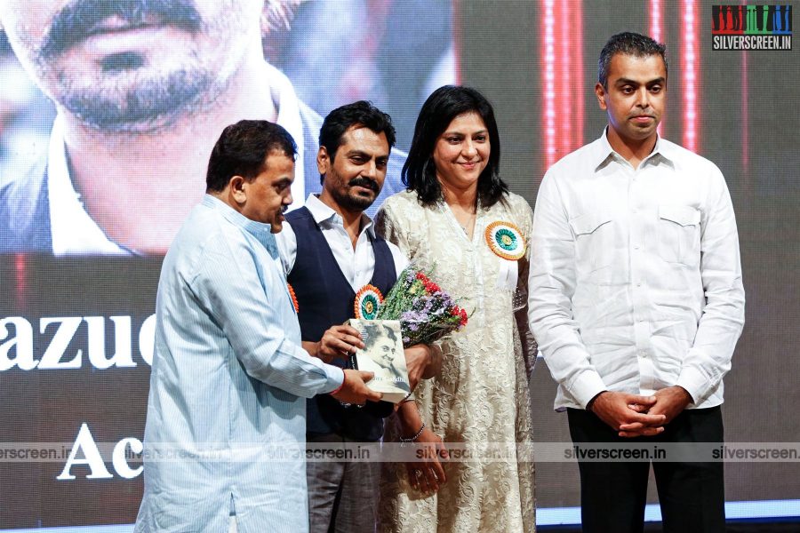 Juhi Chawla and Nawazuddin Siddiqui Felicitated with Indira Gandhi Memorial Award