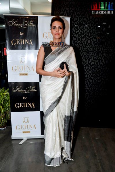 Neha Dhupia at The Shaheen Abbas Collection Launch at Gehna Store