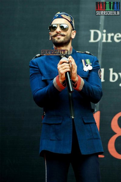 Ranveer Singh at Bajirao Mastani Poster Launch