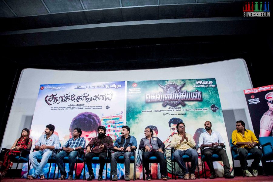 Thenindian and Soorathengai Audio Launch Photos