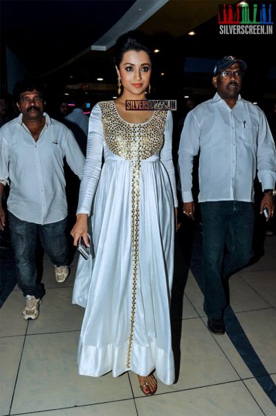 Trisha at Cheekati Rajyam Movie Premiere