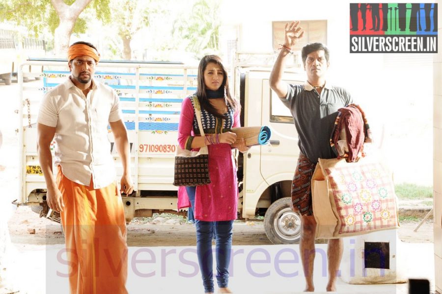 Actor Jayam Ravi, Chaams, Actres Trisha at Bhooloham Movie (Or Boologam) Stills