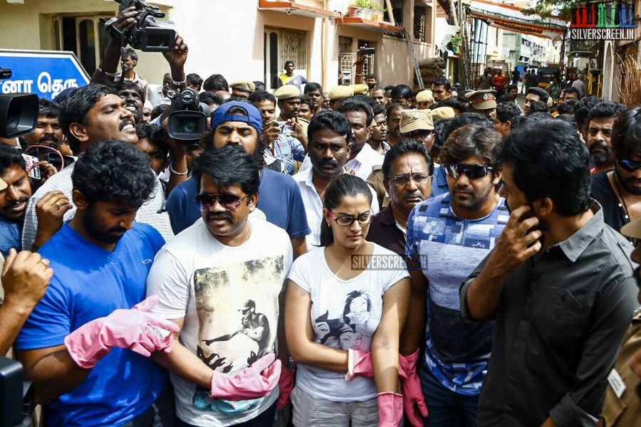 Celebrities at Clean the Chennai Campaign