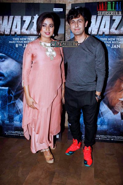 Farhan Akhtar and Aditi Rao Hydari at the Launch of Tere Bin song from Wazir