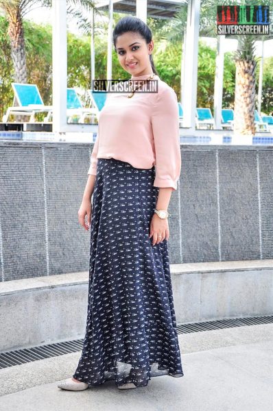 Keerthi Suresh at the Nenu Sailaja Promotions