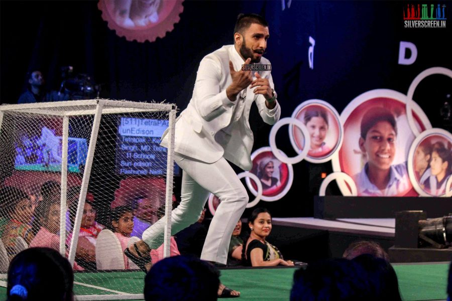 Ranveer Singh at the My School Campaign by NDTV and Coca Cola