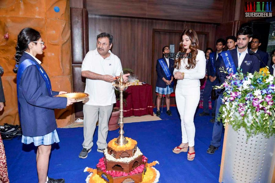 Raveena Tandon inaugurates JNI School's Indoor Sports Hall