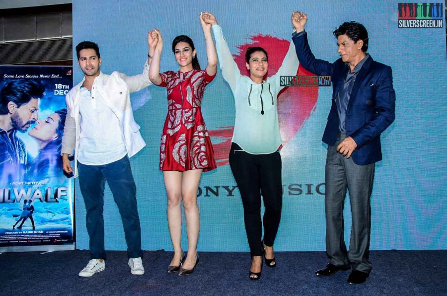 Sharukh Khan and Kajol at Dilwale Music Celebration by Sony Music