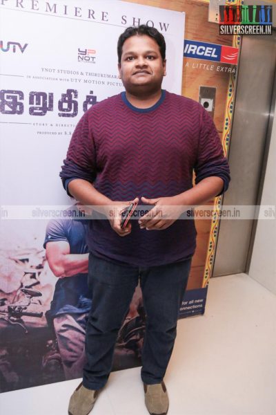 Celebrities at Irudhi Suttru Movie Premiere