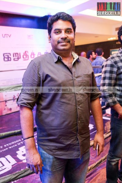 Celebrities at Irudhi Suttru Movie Premiere