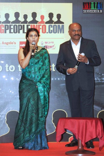 Kajol at the Launch of Retired Mumbai ACP Vasant Dhoble’s Website