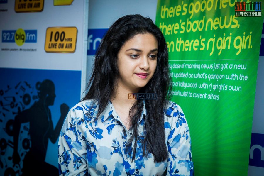 Keerthi Suresh Graces 100 Hours RJ Marathon by RJ Giri Giri