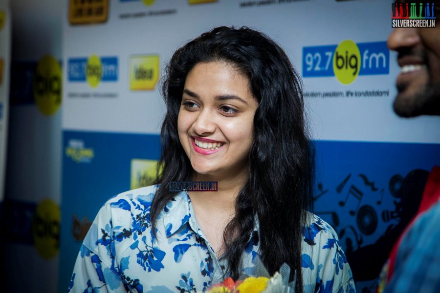 Keerthi Suresh Graces 100 Hours RJ Marathon by RJ Giri Giri