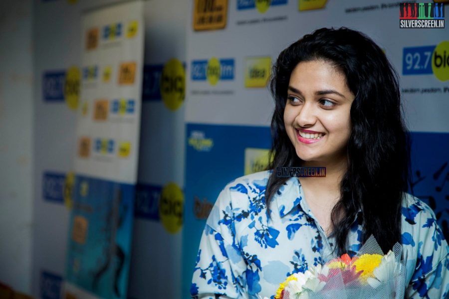 Keerthi Suresh Graces 100 Hours RJ Marathon by RJ Giri Giri