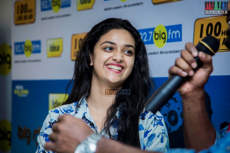 Keerthi Suresh Graces 100 Hours RJ Marathon by RJ Giri Giri