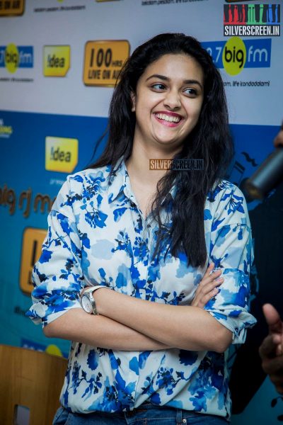 Keerthi Suresh Graces 100 Hours RJ Marathon by RJ Giri Giri