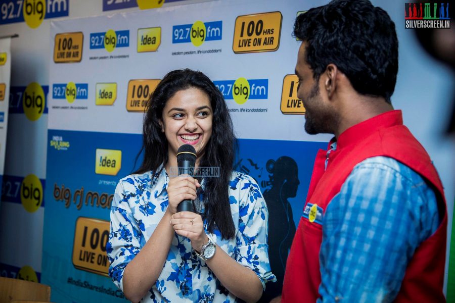 Keerthi Suresh Graces 100 Hours RJ Marathon by RJ Giri Giri