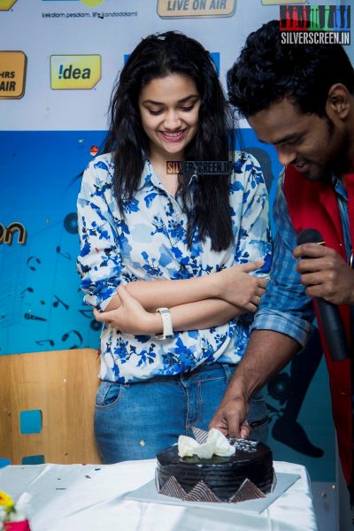 Keerthi Suresh Graces 100 Hours RJ Marathon by RJ Giri Giri