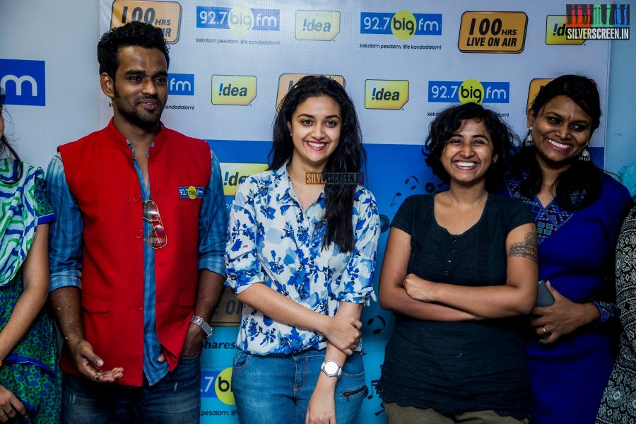 Keerthi Suresh Graces 100 Hours RJ Marathon by RJ Giri Giri