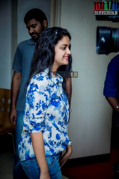 Keerthi Suresh Graces 100 Hours RJ Marathon by RJ Giri Giri