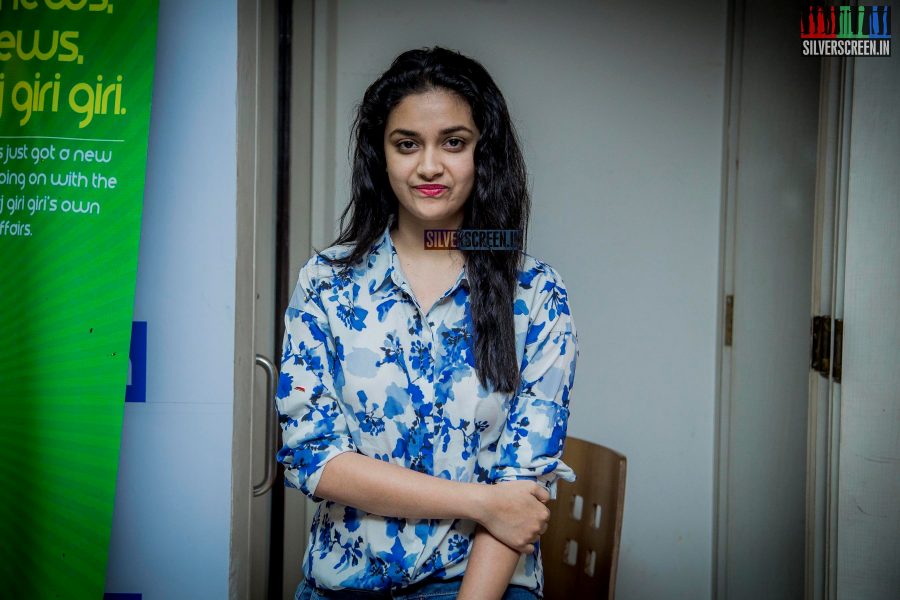 Keerthi Suresh Graces 100 Hours RJ Marathon by RJ Giri Giri