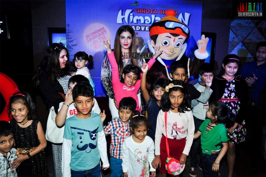 Raveena Tandon at Chota Bheem Movie Premiere