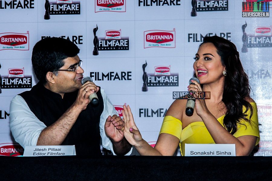 Sonakshi Sinha at the Announcement of 61st Britannia Filmfare Awards 2015