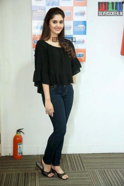 Surabhi Promotes Express Raja at Radio City