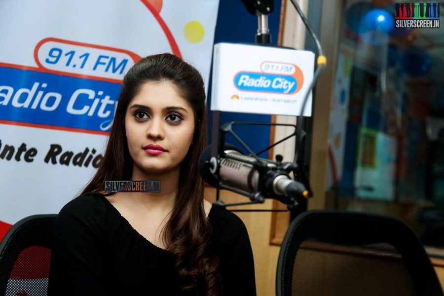 Surabhi Promotes Express Raja at Radio City