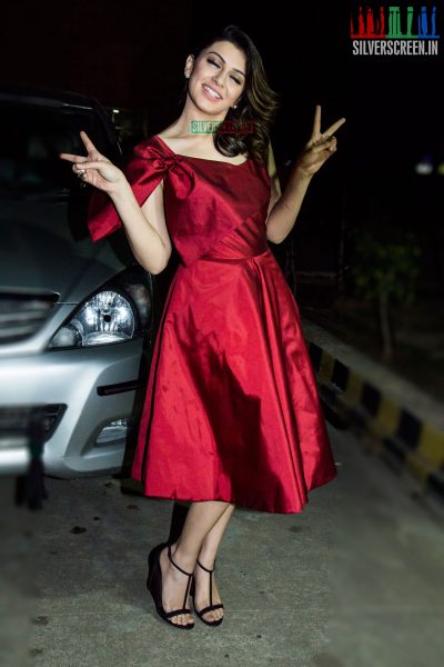 Hansika HQ Photos From Pokkiri Raja Single Track Launch