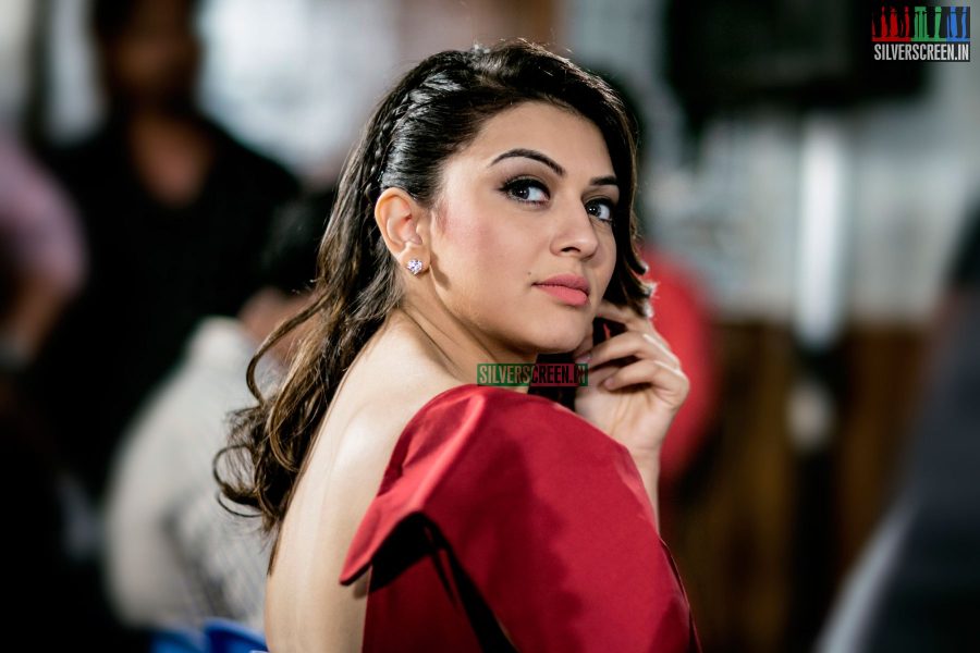 Hansika HQ Photos From Pokkiri Raja Single Track Launch