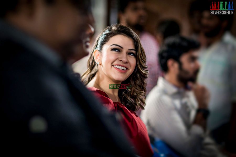 Hansika HQ Photos From Pokkiri Raja Single Track Launch