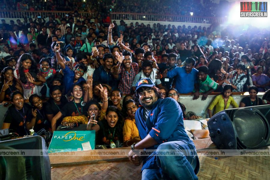 Irudhi Suttru Movie Promotions at Ethiraj College