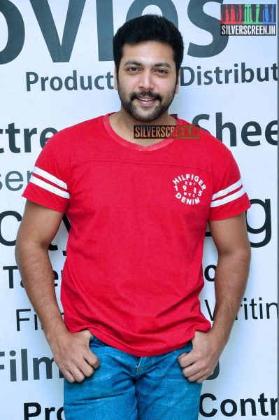 Jayam Ravi at Yamapashan Promotions