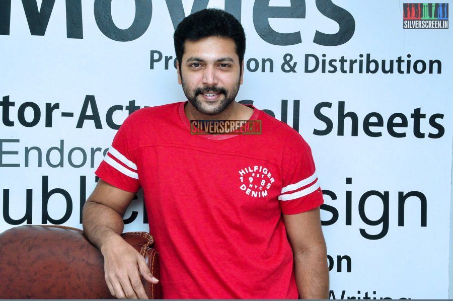 Jayam Ravi at Yamapashan Promotions