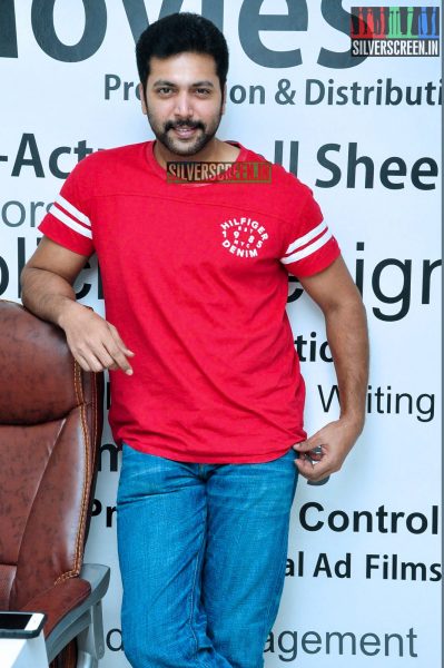 Jayam Ravi at Yamapashan Promotions