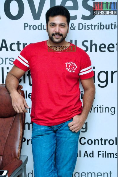 Jayam Ravi at Yamapashan Promotions