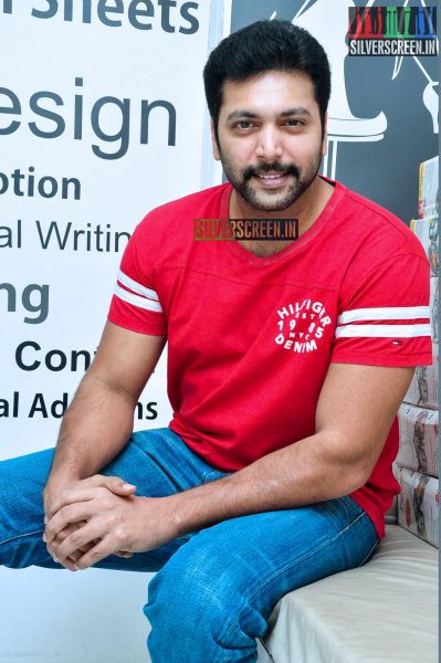 Jayam Ravi at Yamapashan Promotions