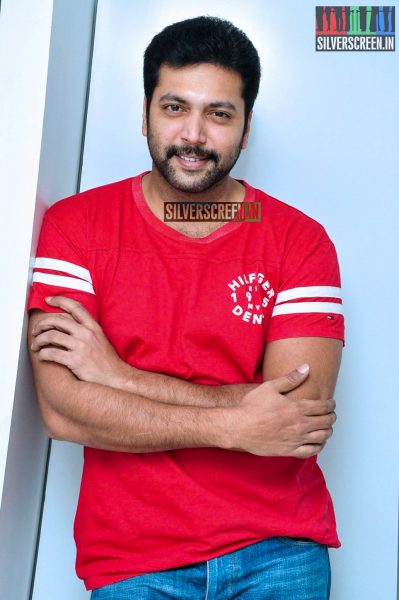 Jayam Ravi at Yamapashan Promotions