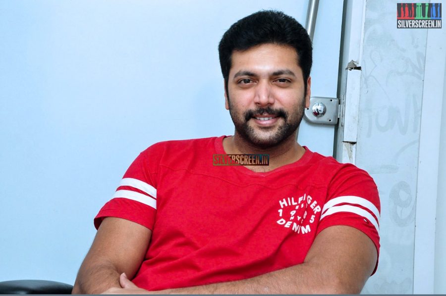 Jayam Ravi at Yamapashan Promotions