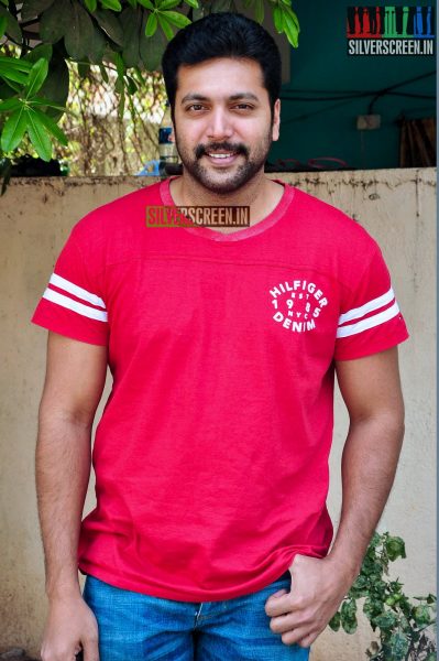 Jayam Ravi at Yamapashan Promotions