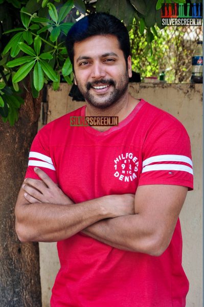 Jayam Ravi at Yamapashan Promotions