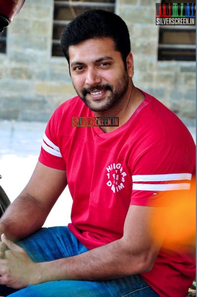 Jayam Ravi at Yamapashan Promotions