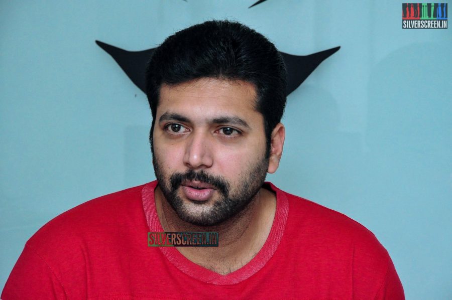 Jayam Ravi at Yamapashan Promotions