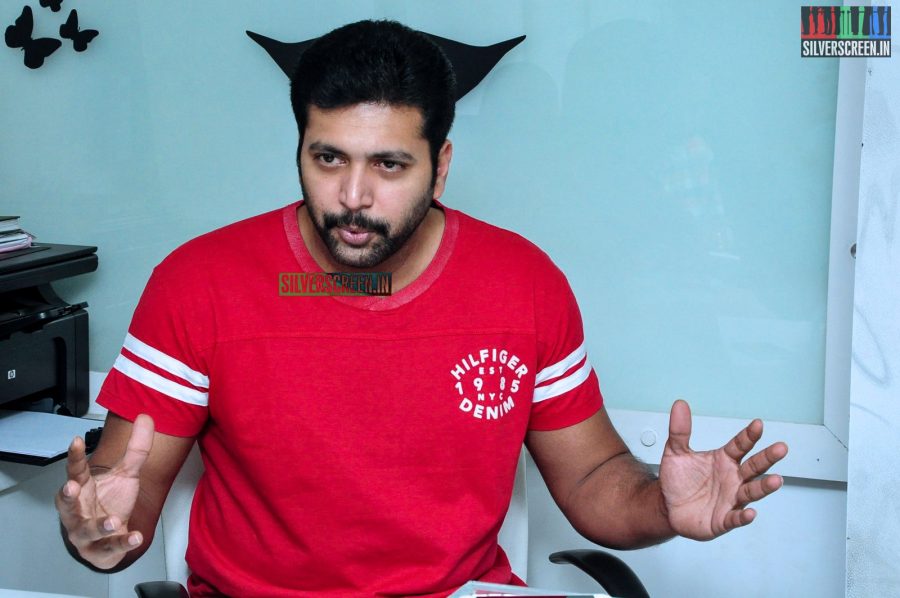 Jayam Ravi at Yamapashan Promotions